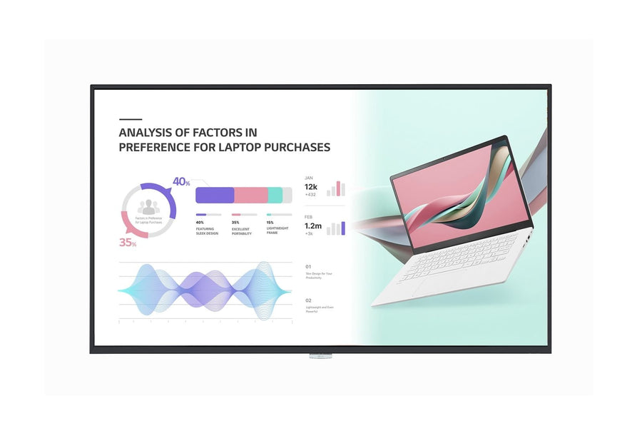 LG 43UH5J 43'' High Haze UHD Standard Signage Display