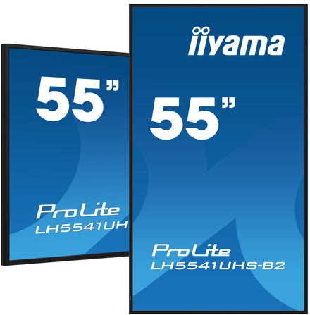 IIYAMA 55" Professional Digital Signage display with 4K UHD resolution and 24/7 operating time – ProLite LH5541UHS-B2