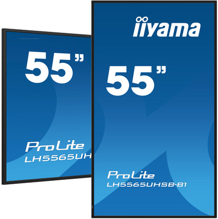 IIYAMA 55" Vivid-Bright Display with 4K resolution and 800cd/m² panels for illuminating communication – ProLite LH5565UHSB-B1
