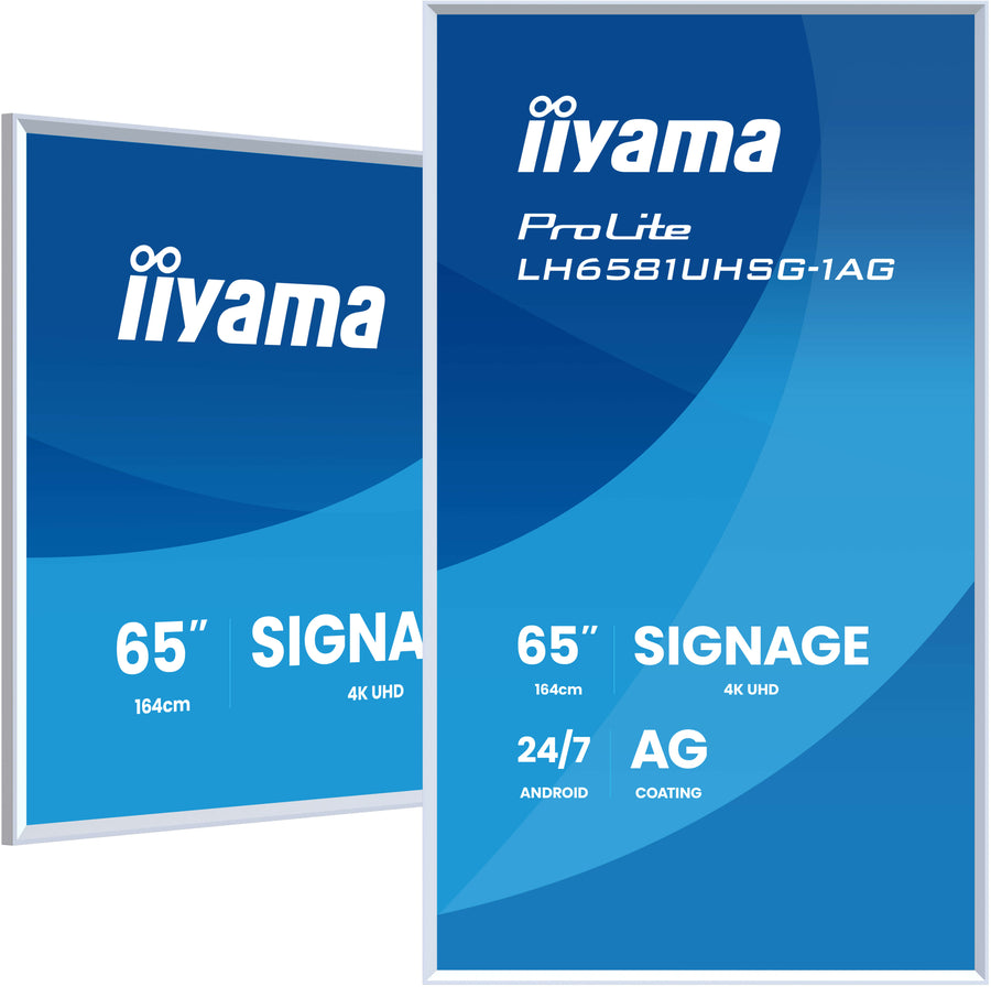 IIYAMA 65" 4K UHD Digital Signage Display — Sleek, Flexible, and Ready for Any Creative Space – ProLite LH6581UHSG-1AG