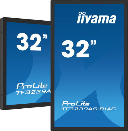 IIYAMA 32" All-in-One PCAP Interactive Display inspired by technology and designed for creative spaces and sharing – ProLite TF3239AS-B1AG