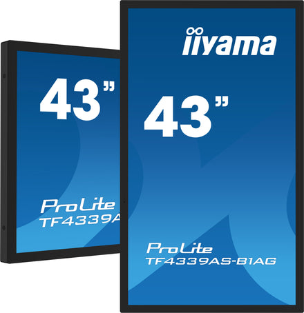 IIYAMA 43" All-in-One PCAP Interactive Display inspired by technology and designed for creative spaces and sharing – ProLite TF4339AS-B1AG