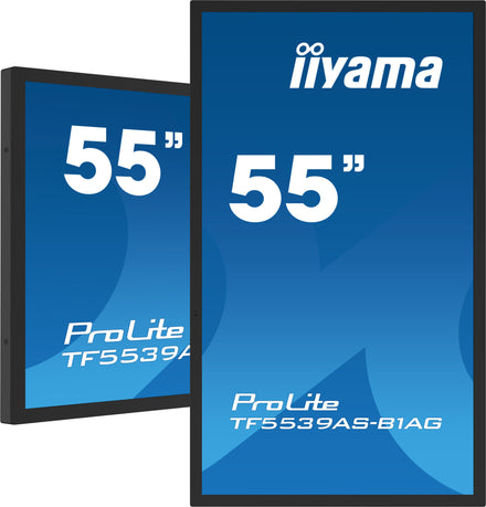 IIYAMA 55" All-in-One PCAP Interactive Display inspired by technology and designed for creative spaces and sharing – ProLite TF5539AS-B1AG