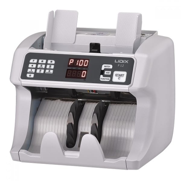 Lidix F-12 Professional Banknote Counter with UV, MG & IR Detection Currency Counting Machine