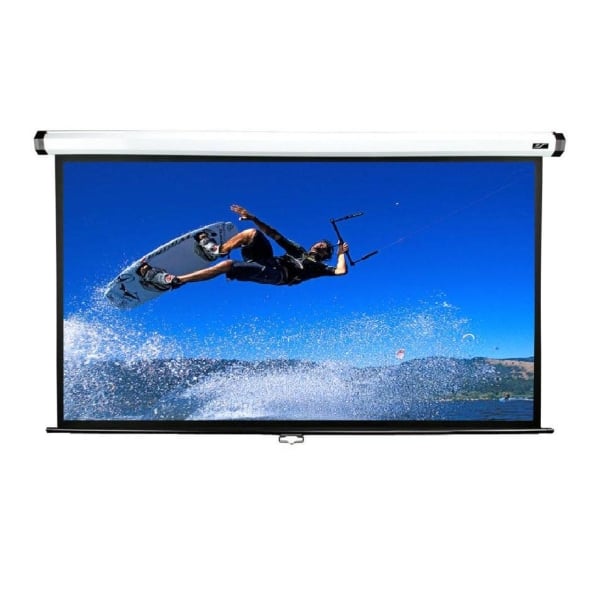 Elite Screens M120XWH2-E24 120" Manual Projection Screen – 16:9, 24" Drop