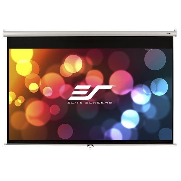 Elite Screens M170XWS1 170" Manual Projection Screen – 1:1, MaxWhite