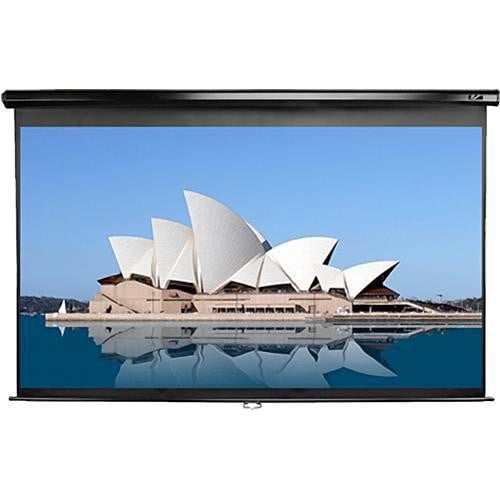 Elite Screens M84UWH-E30 84" Manual Projection Screen – 30" Drop, 16:9