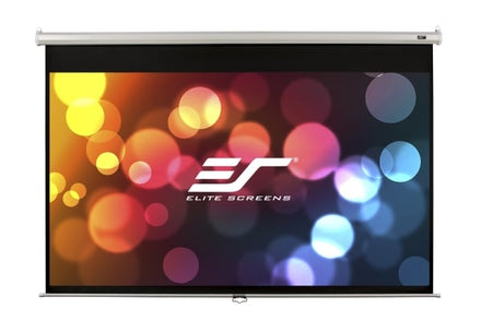 Elite Screens M99NWS1 99" Manual Projector Screen – 1:1, MaxWhite® 2