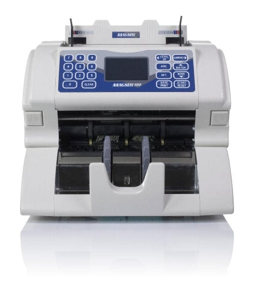 Magner 100 Mix Value Currency Counter Machine - Efficient Banknote Counting with Counterfeit Detection