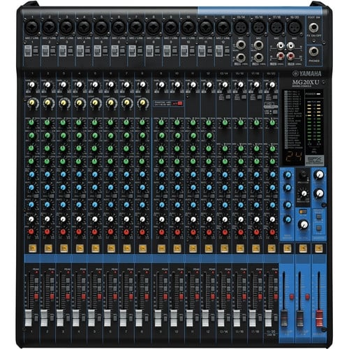 Yamaha MG20XU 20-Input Mixer with Built-In FX & 2-In/2-Out USB Interface
