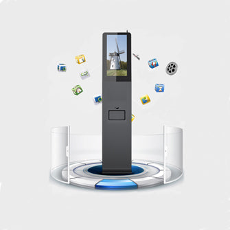 Trend 21.5" Stylish Hand Sanitizer Digital Signage Kiosks – TD-215SKF2
