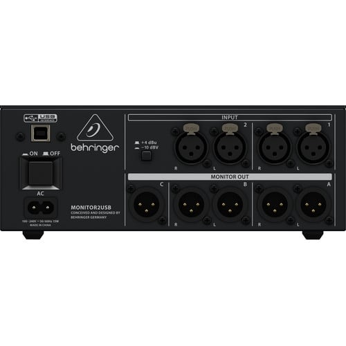 Behringer MONITOR2USB High-End Speaker and Headphone Monitoring Controller
