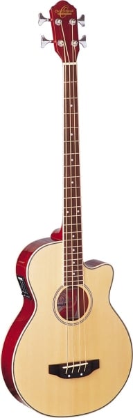 Oscar Schmidt OB100N 4-String Acoustic-Electric Bass Guitar