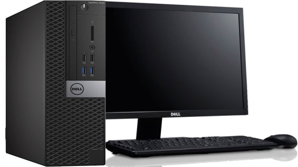 Dell OptiPlex 7040 SFF, Intel Core i7, 8GB Memory, 1TB Hard Disk Drive, DOS, 3Yr Basic Warranty