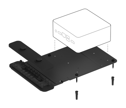 Logitech PC Mount (939-001825) for Video Conferencing Room Solutions with cable retention