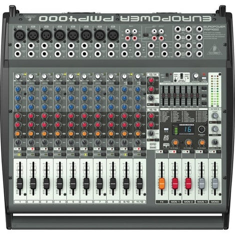 Behringer PMP4000 1600-Watt 16-Channel Powered Mixer