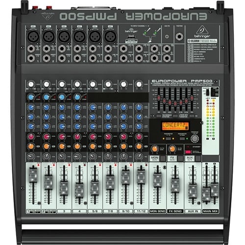 Behringer PMP500 500-Watt 12-Channel Powered Mixer