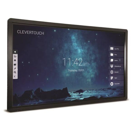 Clevertouch Pro 65" 4K, 20-Point Touch, AG Glass, Android Module ProIR65