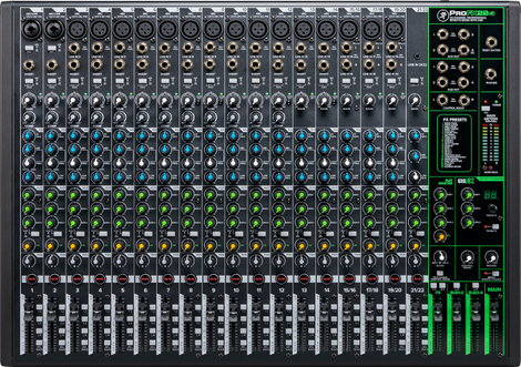 Mackie ProFX22v3 22 Channel 4-bus Professional Effects Mixer with USB