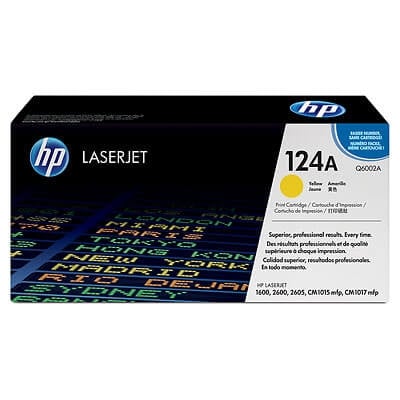 HP 124AYellow Original LaserJet Toner Cartridge Q6002A