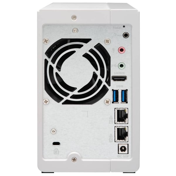 QNAP 2-Bay NAS, 4GB DDR3L RAM (max 8GB), SATA 6Gb/s