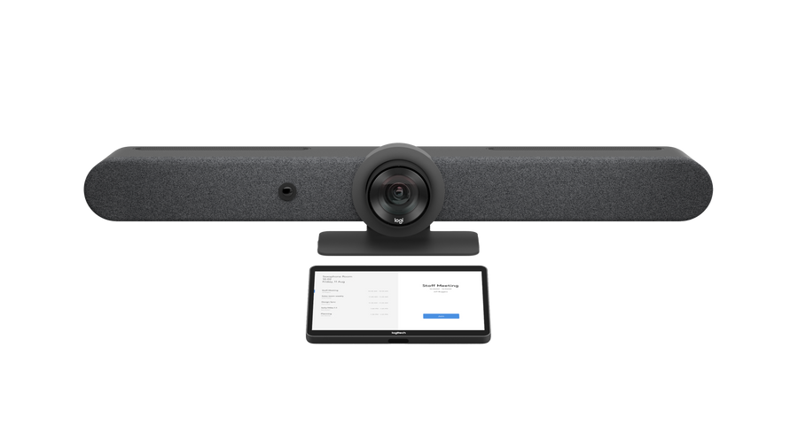 Logitech Rally Bar + Tap IP video conferencing room system, model 991-000422