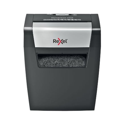 Rexel Momentum X308 8 Sheet 80 gsm P-3 Jam-Free Auto Reverse Function Cross Cut Shredder