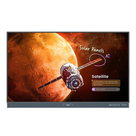 BenQ RP7505 75-inch 4K UHD interactive flat panel with air sensors