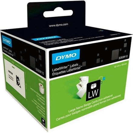 Dymo S0929110 Non-Adhesive Large Name Badge Cards