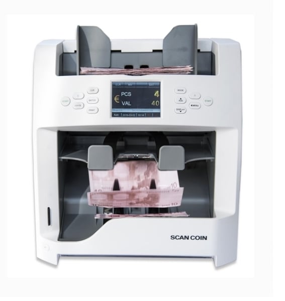 Scan Coin SC8220 Currency Counter Reliable Multi-Currency Bill Counting Machine for Banks & Retailers