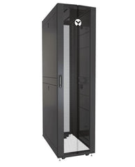 Vertiv Liebert VR3157SP Perforated Split Locking Rear Doors Black And Gray Rack