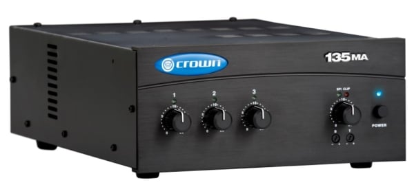 Crown Audio G135MAE60 135MA 3 x1 Commercial Mixer-Amplifier