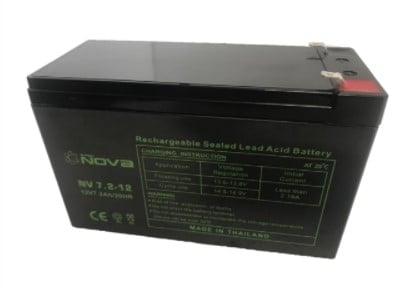 Nova NV7.2-12 Volts AGM-VRLA Sealed Lead Acid Battery