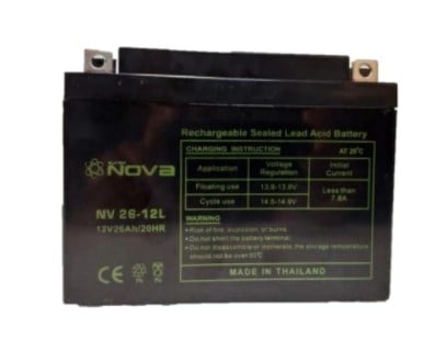 Nova NV26-12 Volts AGM-VRLA Sealed Lead Acid Battery