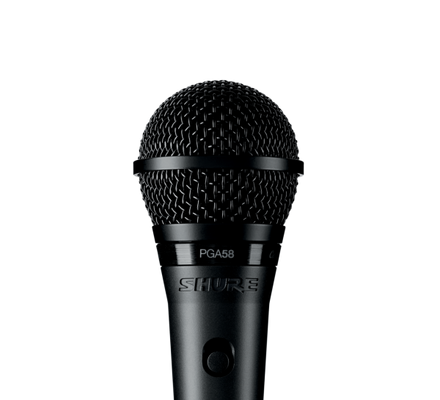 Shure PGA58-QTR Cardioid Dynamic Vocal Microphone with XLR-to-1/4" Cable