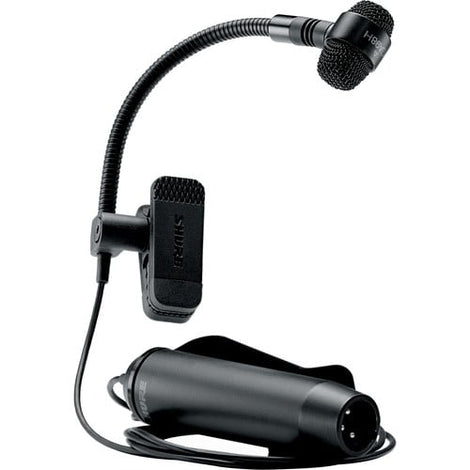 Shure Clip-On Cardioid Condenser Horn Mic with Inline Preamp and Cable (15')