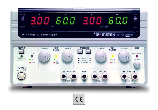 GW INSTEK SPD-3606 Multiple Output Dual Range D.C. Power Supply