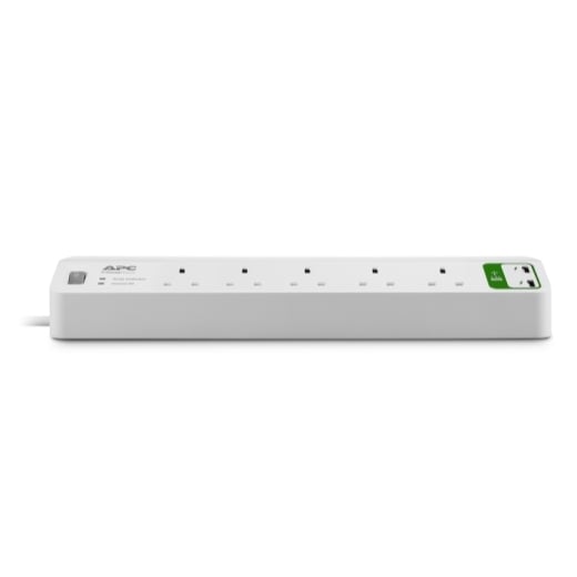 APC PM5U-UK Essential Surge Arrest 5 Outlets With 5V, 2.4A 2 Port USB Charger