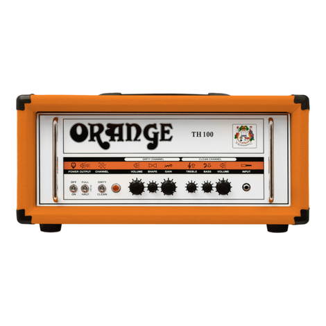 Orange TH100 Twin channel Valve Head Guitar Amplifier