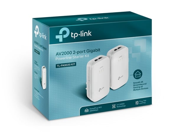 TP-Link TL-PA9020 KIT AV2000 2-port Gigabit Powerline Starter Kit