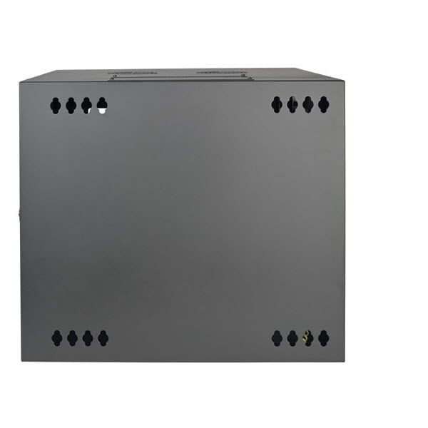 Tripp Lite SmartRack 10U Low-Profile Switch-Depth Wall-Mount Rack Enclosure Cabinet Hinged Back
