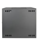 Tripp Lite SmartRack 10U Low-Profile Switch-Depth Wall-Mount Rack Enclosure Cabinet Hinged Back