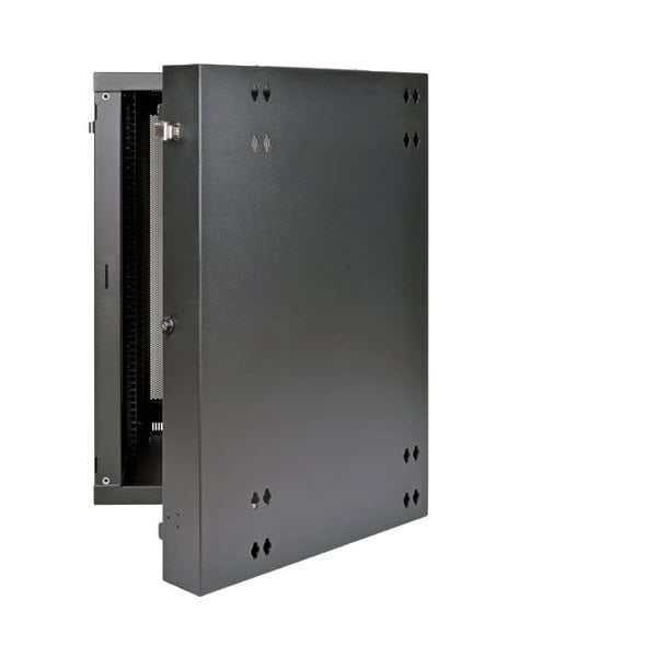 Tripp Lite SmartRack 18U UPS-Depth Wall-Mount Rack Enclosure Cabinet, Hinged Back