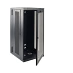 Tripp Lite SmartRack 26U Low-Profile Switch-Depth Rack Enclosure Cabinet, Hinged Back