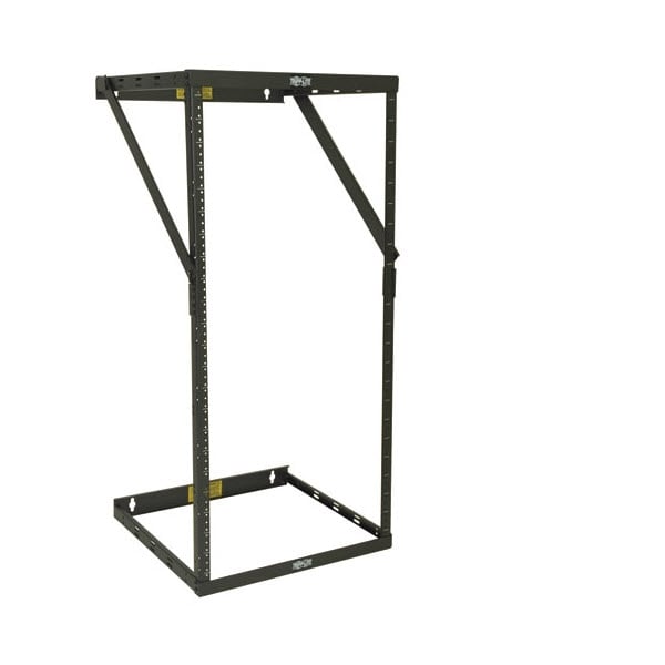 Tripp Lite SmartRack 8U/12U/22U Expandable Flat-Pack Switch-Depth Wall-Mount 2-Post Open Frame Rack