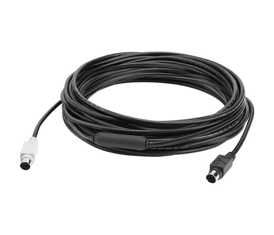 Logitech GROUP 10M Extender Cable – Flexible Extension Solution for Mid-Size Meeting Rooms