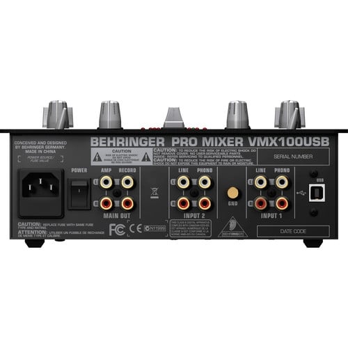 Behringer VMX100USB Two Channel DJ Mixer