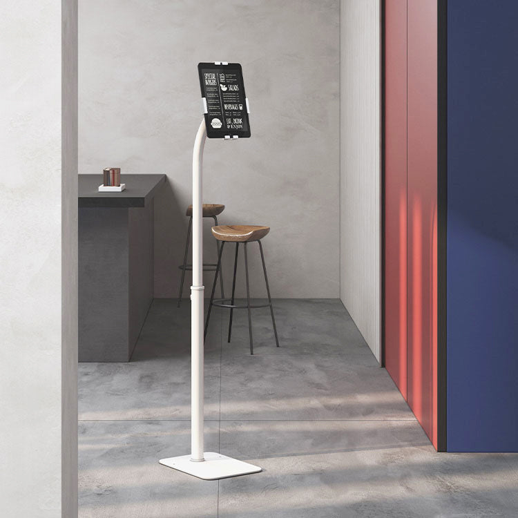VSYS VPAD33-01 anti-theft tablet floor stand in white
