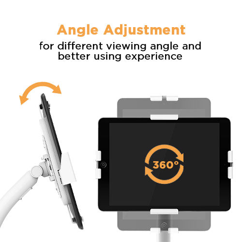 VSYS VPAD33-01 anti-theft tablet floor stand in white