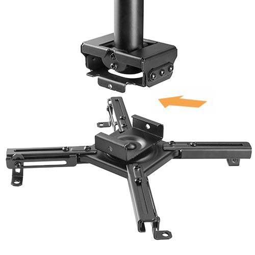 VSYS VPM-20-02L telescopic projector ceiling mount, front view